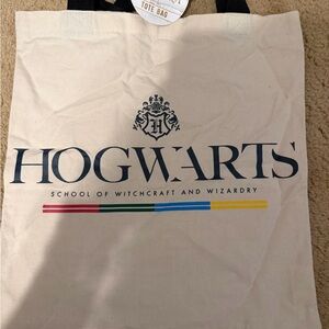 Hogwarts Cream Canvas Tote Bag - Harry Potter
